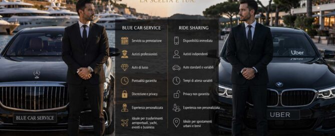 Servizio chauffeur e ride sharing in Costa Smeralda con auto di lusso, le differenze tra due servizi differenti